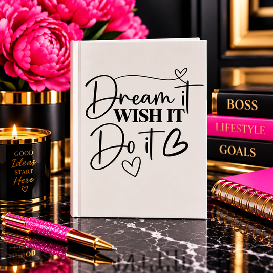 Dream It, Wish It, Do It | Goals & Motivation Journal